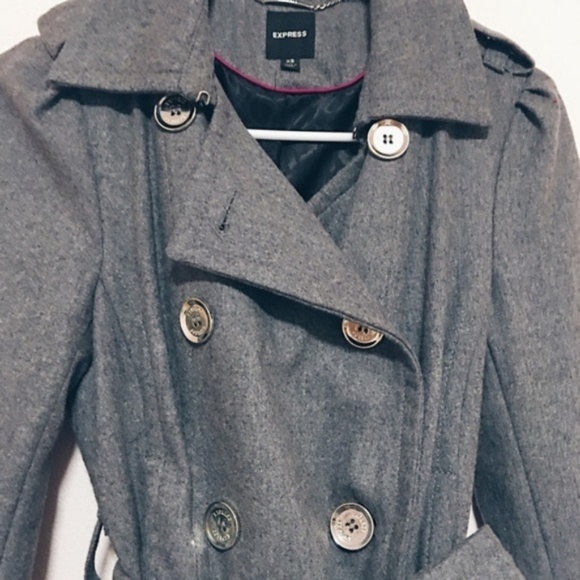 Express Ruffle Peacoat - Picture 2 of 3